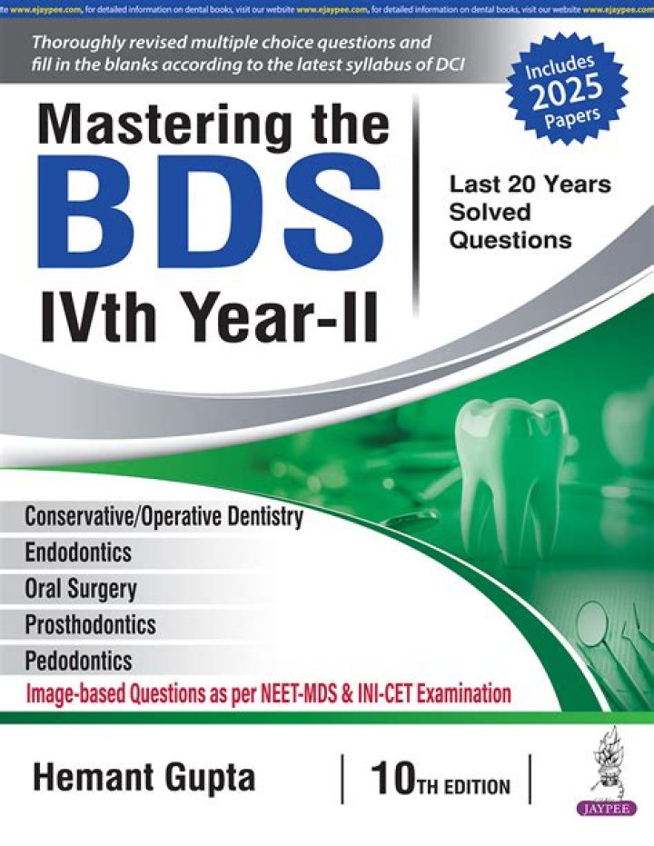 BDS Final Year Question Papers PDF – Download Final Year Exam Papers Now