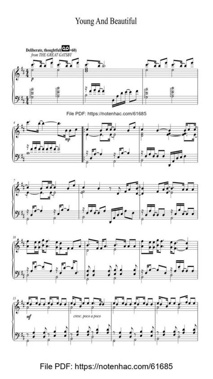 Free Beautiful Piano Sheet Music PDF – Download Instantly