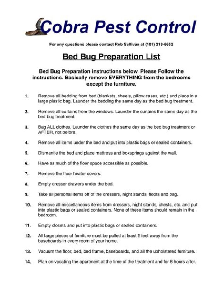 Bed Bug Preparation Sheet PDF: Essential Guide for Effective Control