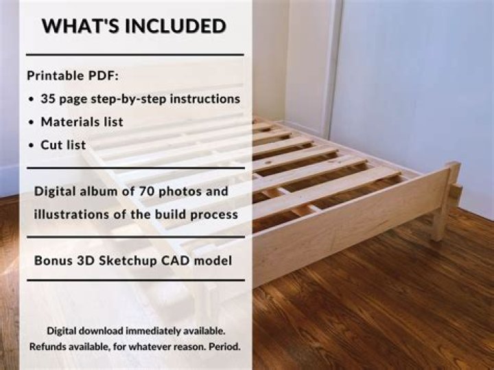 Download Free Bed Frame Plans PDF for Custom Design