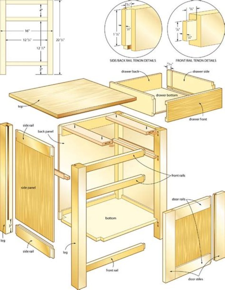 Free Bedside Table Plans PDF – Download Instant Designs