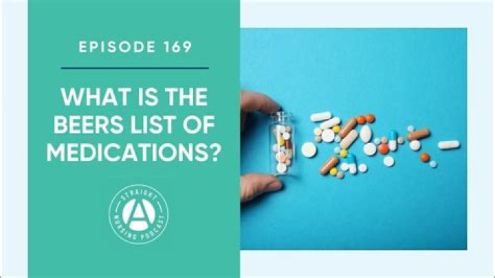 Beers List Medications 2023: Essential Drug Interaction PDF