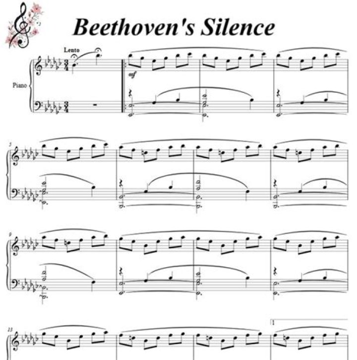 Beethoven Silence Piano Sheet Music PDF – Download Free Download