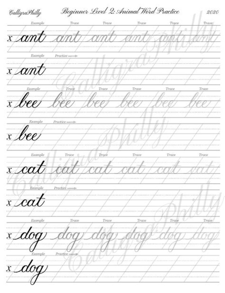 Beginner Calligraphy Practice Sheets PDF – Perfect for New Artists