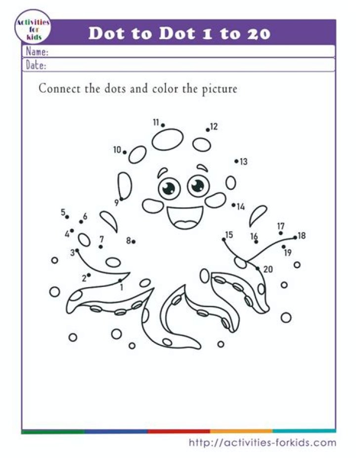 Beginner Dot-to-Dot Worksheets 1 to 20 PDF – Easy Printable Practice