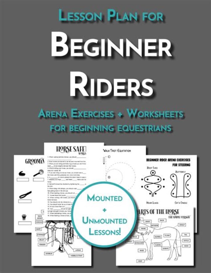 Beginner Horse Riding Lesson Plans PDF for New Riders