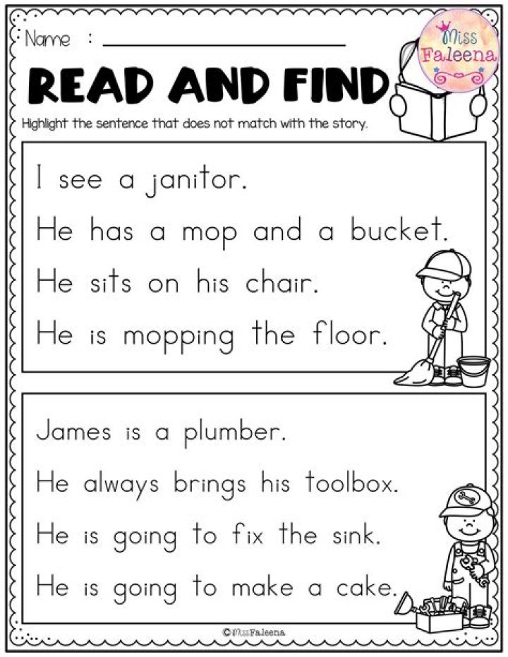 Beginner Reading Worksheets PDF – Free Printable for Early Readers
