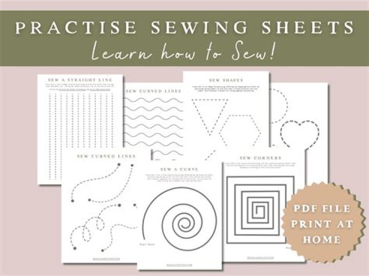 Beginner Sewing Practice Sheets PDF – Easy Free Printable Worksheets