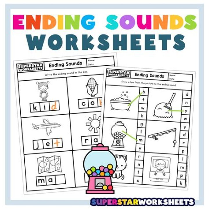 Beginning and Ending Sounds Worksheets for Kindergarten PDF – Printable Phonics Activities