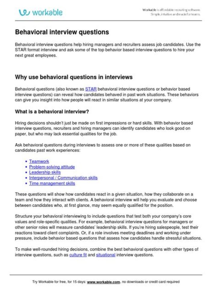 Behavioral Interview Questions PDF: Mastering Common Interview Techniques