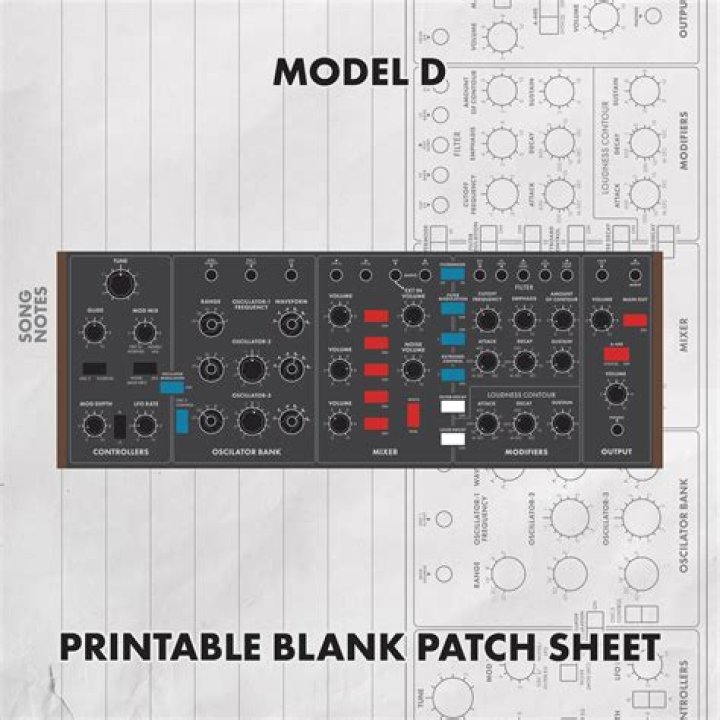 Behringer Model D Patch Sheet PDF – Complete Wiring & Calibration Document