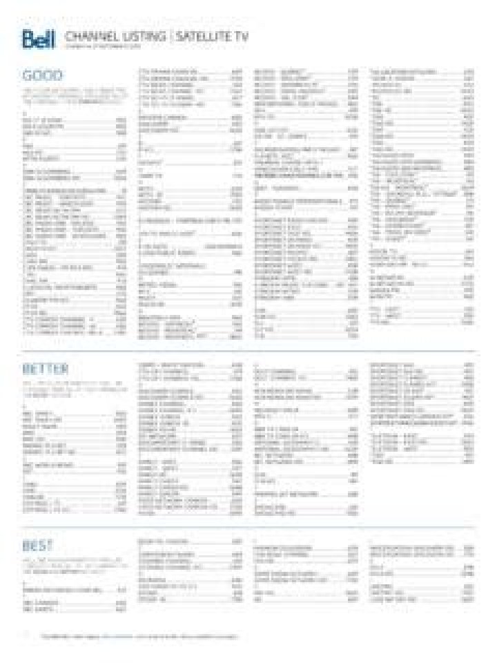 Bell FibE Channel List PDF: Complete Viewer Access Guide
