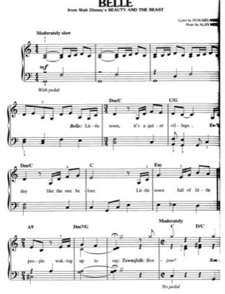 Belle Piano Sheet Music PDF Download – Instant Access to Elegant Scores