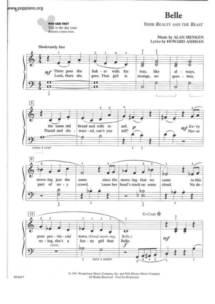 Belle Sheet Music PDF – Download High-Quality Classical Scores Instantly