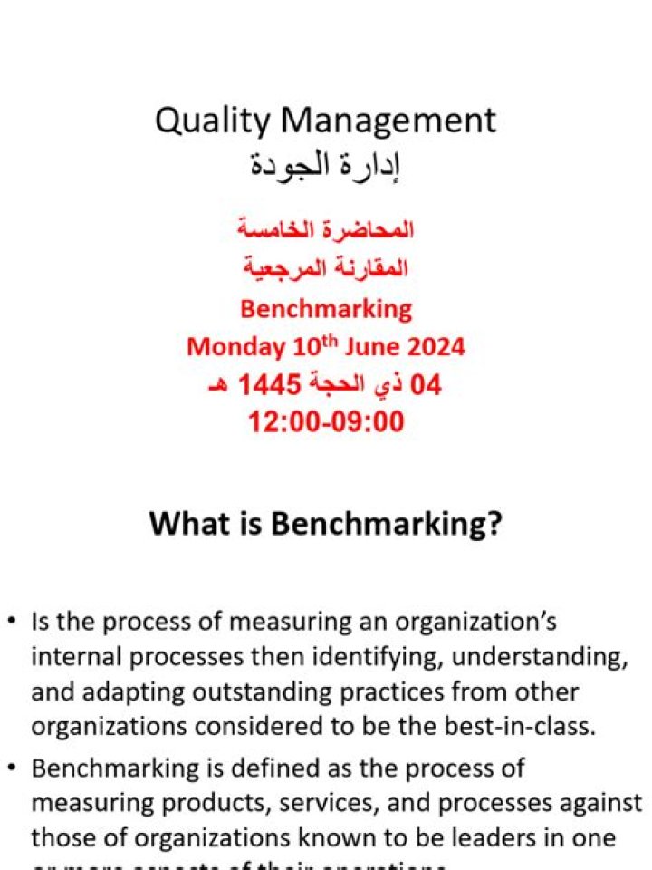 Benchmarking in Quality Management: Mastering Best Practices with a PDF Guide