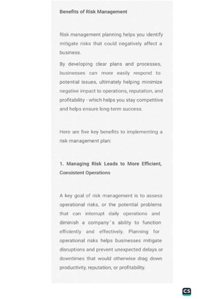 Unlock the Key Benefits of Risk Management PDF