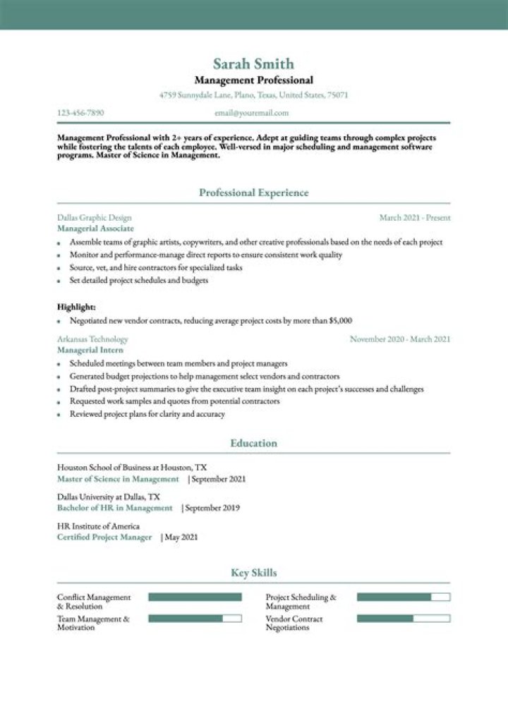 Best Resume Format for Project Management PDF – Top Templates to Impress Employers