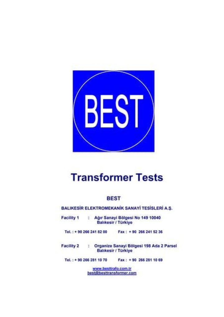 Best Transformer Testing Procedure PDF: Reliable & Step-by-Step Guide