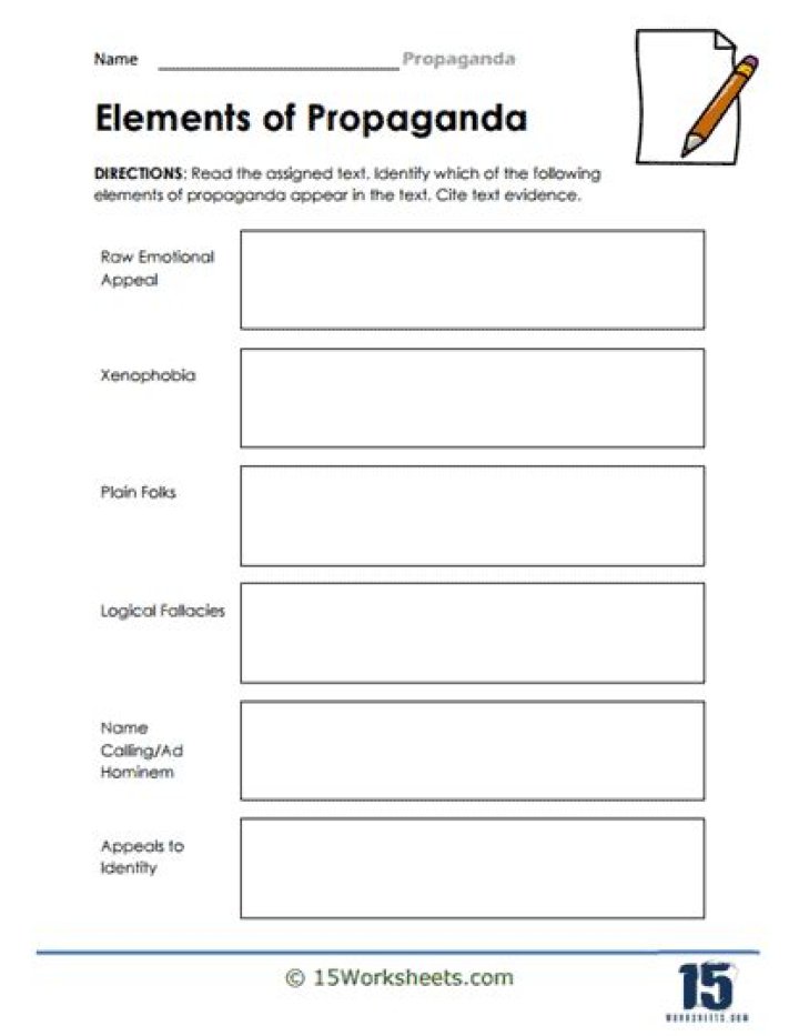 Bias and Propaganda Worksheets PDF: Critical Thinking Tools for Students