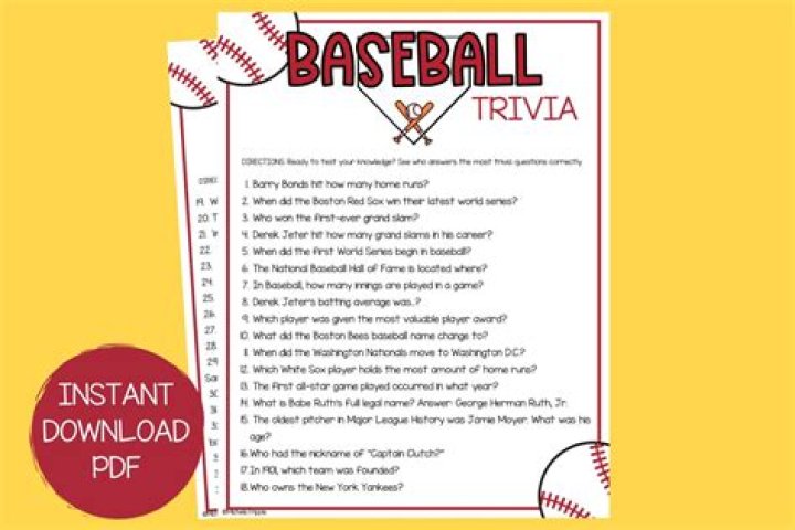 Bible Baseball Questions PDF: Faith & Fun Trivia for Athletes