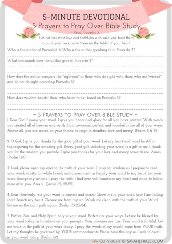 Bible Study on Prayer with Thought-Provoking Questions PDF