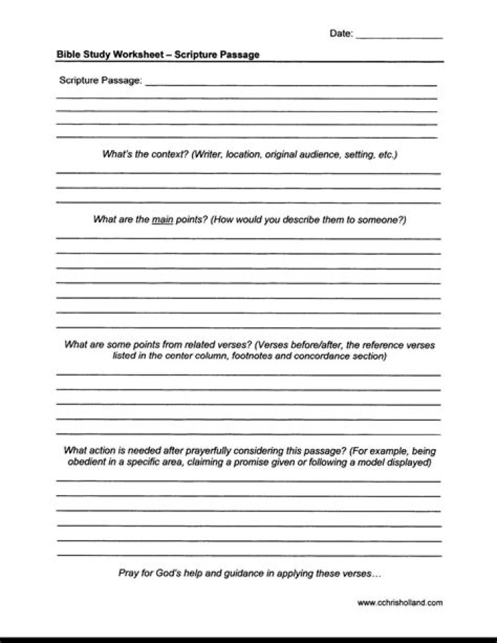 Bible Study Worksheets for Adults PDF: Deepen Your Faith with Interactive Learning