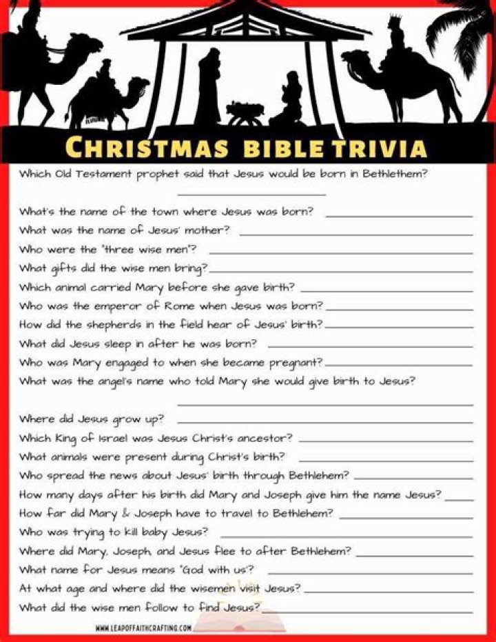 Bible Trivia with Answers PDF: Fun Facts and Quizzes