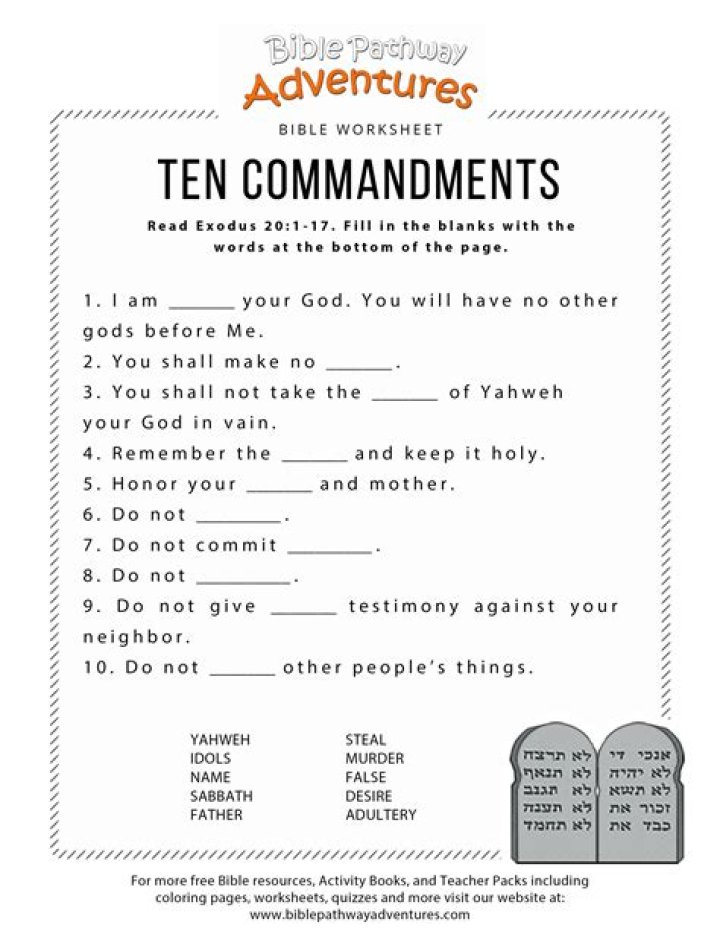 Free Bible Worksheets for Kids PDF – Printable Faith Lessons