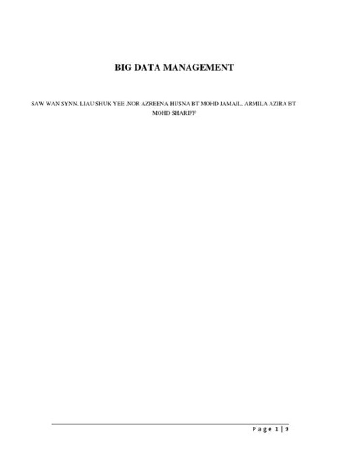 Master Big Data Management with Expert PDF Guide