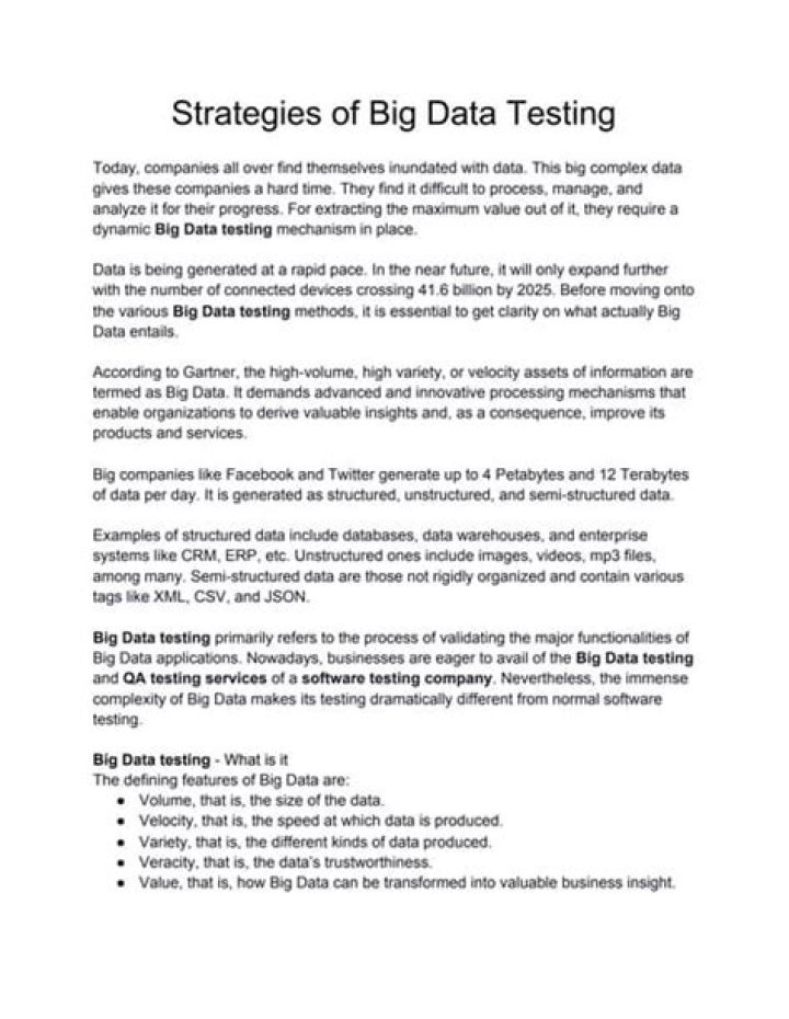 Master Big Data Testing with PDF Best Practices