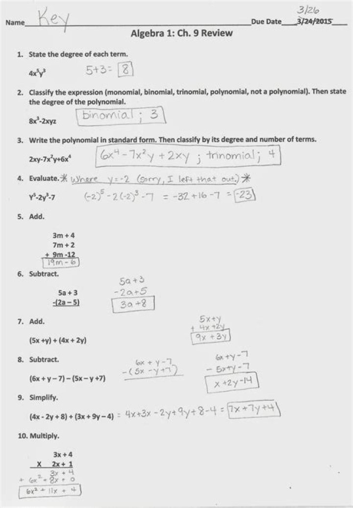 Big Ideas Math Algebra 1 Answer Key PDF – Free Download