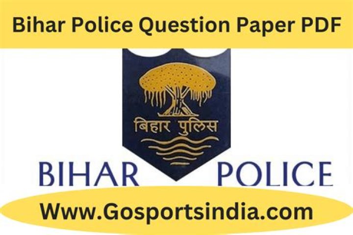 Bihar Police Question Paper PDF – Download Official Exam PDFs Now