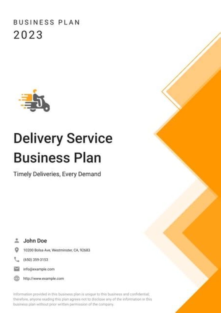 Launch Your Bike Delivery Business: Complete PDF Business Plan