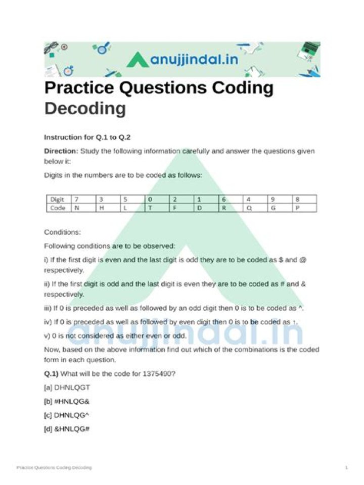 Master Binary Coding & Decoding with Practice PDFs