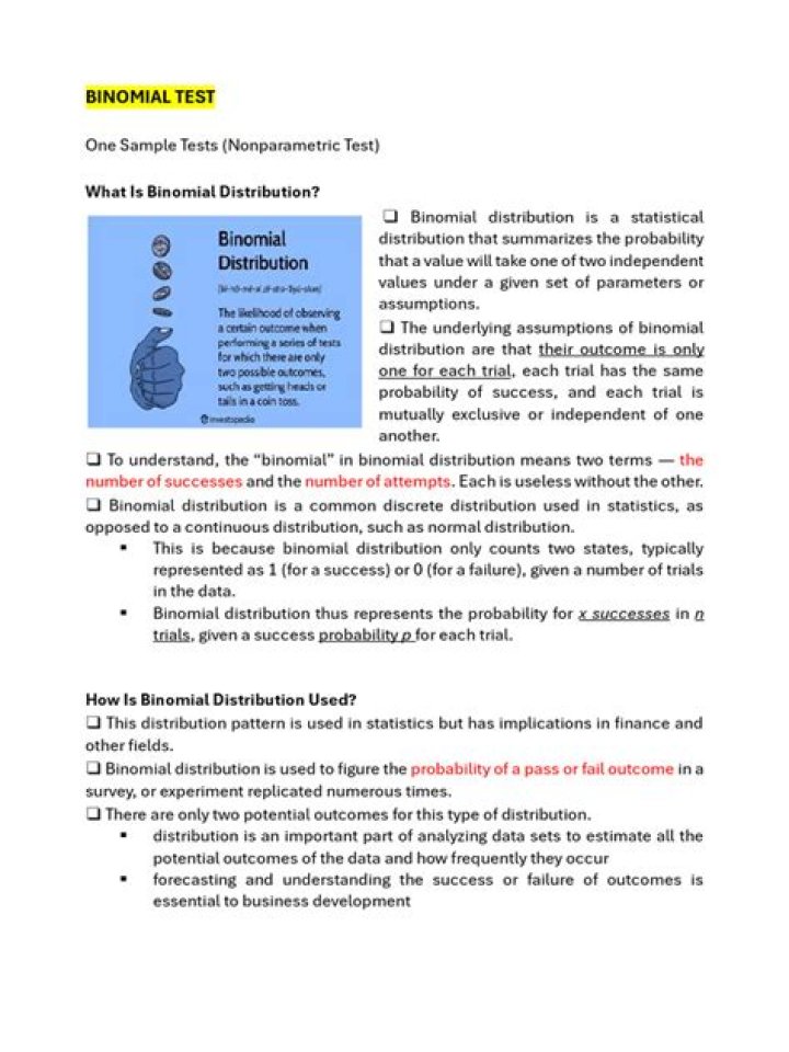 Binomial Test PDF: Quick Guide & Downloadable Statistics