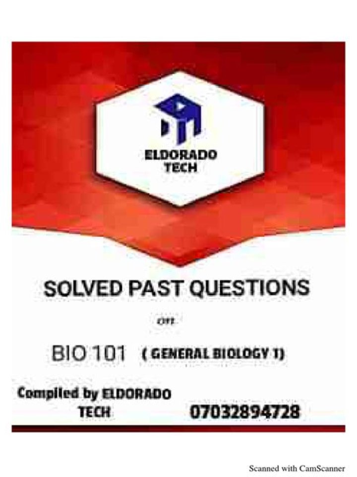 Bio 101 Past Questions & Answers PDF Free Download – Practice Like a Pro