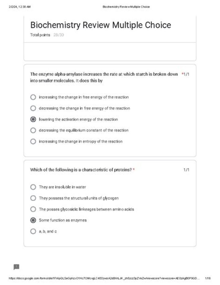 Master Biochemistry with Expert Multiple Choice Questions & Answers PDF