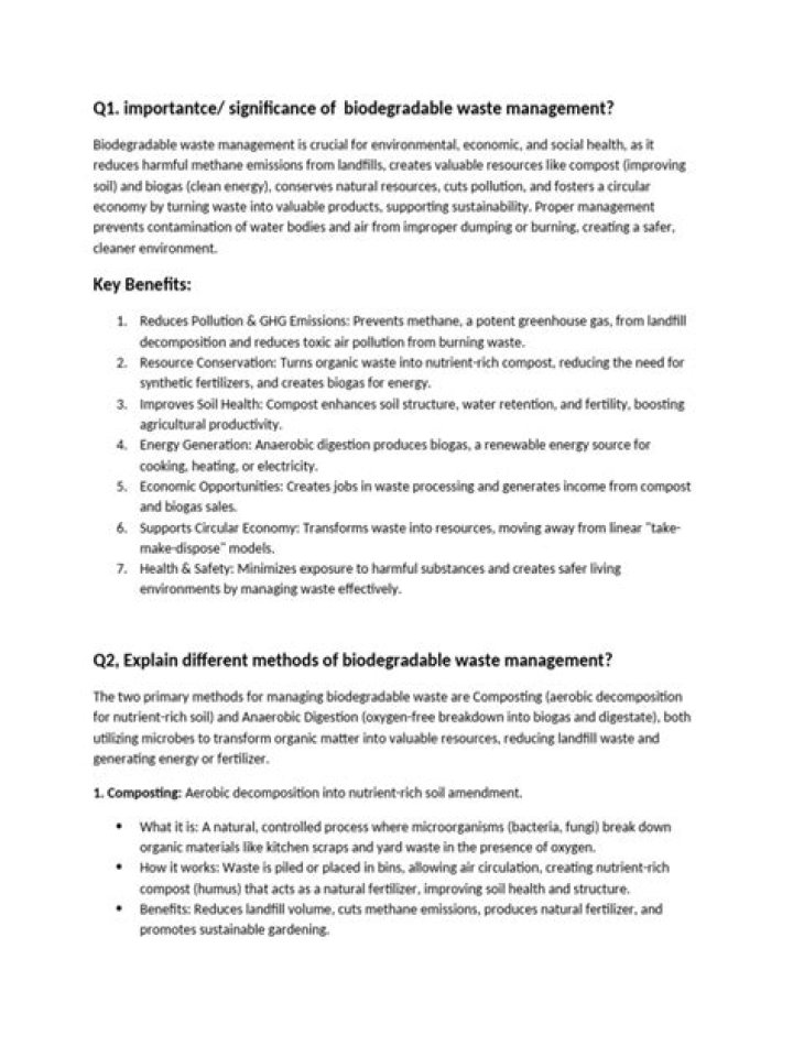 Effective Biodegradable Waste Management: PDF Guide for Sustainable Practices