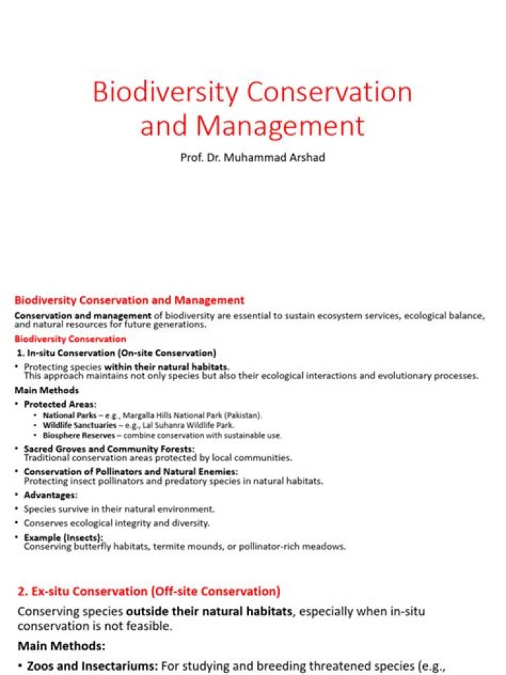 Comprehensive Biodiversity Conservation and Management PDF Guide