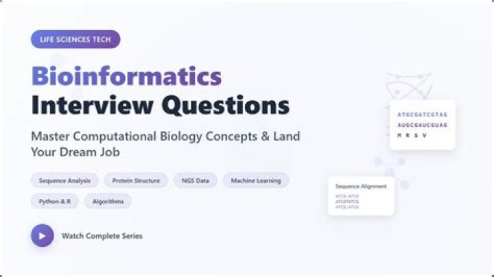 Top Bioinformatics Interview Questions in PDF Format
