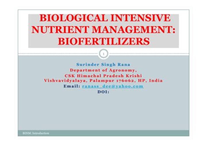 Biological Intensive Nutrient Management: PDF Guide for Sustainable Farming