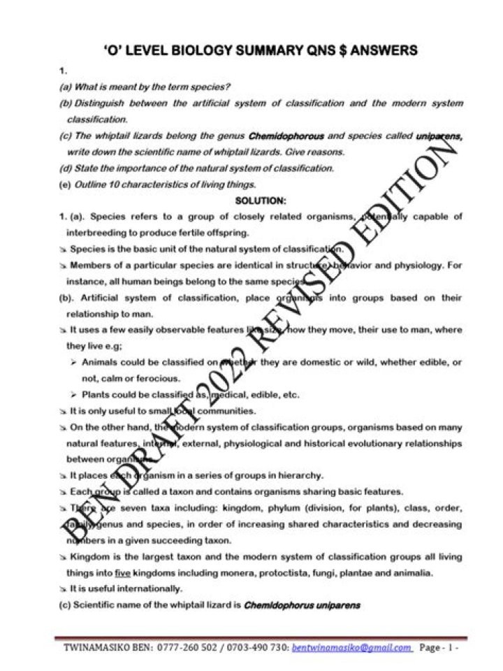 Biology Questions and Answers PDF – Expert Study Guide