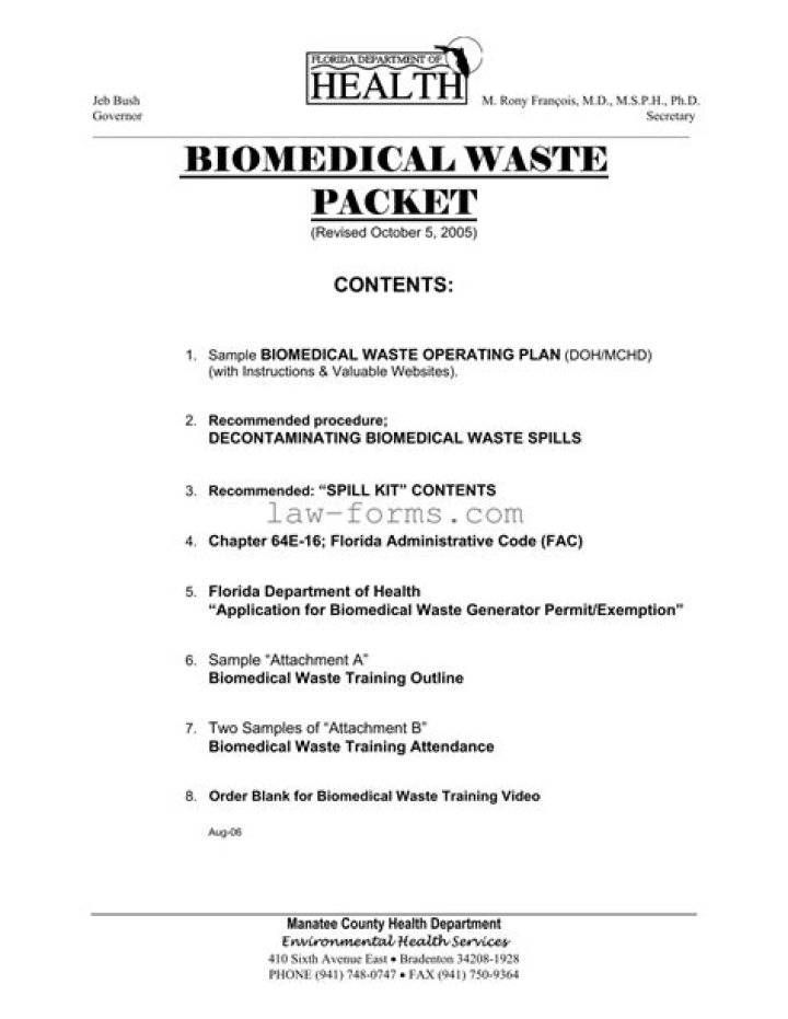 Biomedical Waste Operating Plan PDF: Compliance & Safety Guidelines