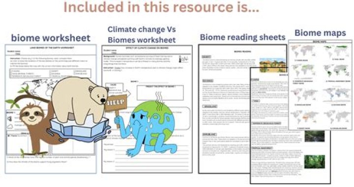 Biomes Worksheet High School PDF for Biology Classes