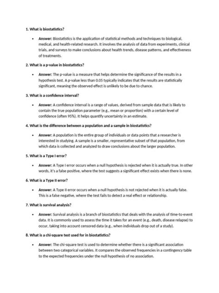 Biostatistics Questions PDF: Master Key Concepts with Practice Problems
