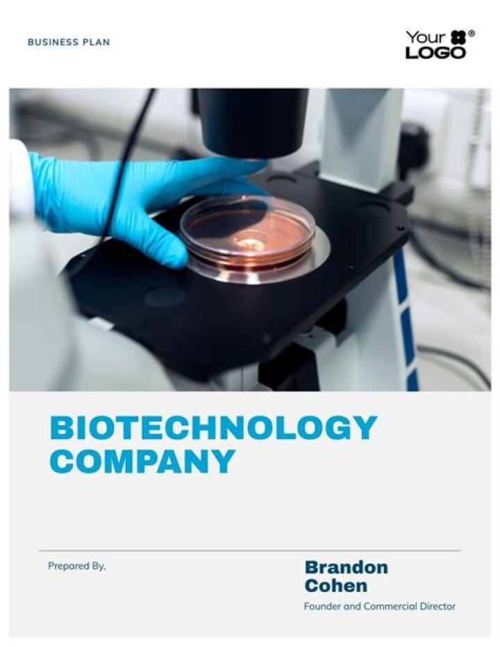 Biotechnology Business Plan PDF: Step-by-Step Guide for Startups