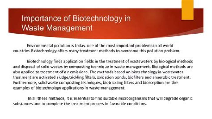Biotechnology in Waste Management: Innovations from a PDF Guide