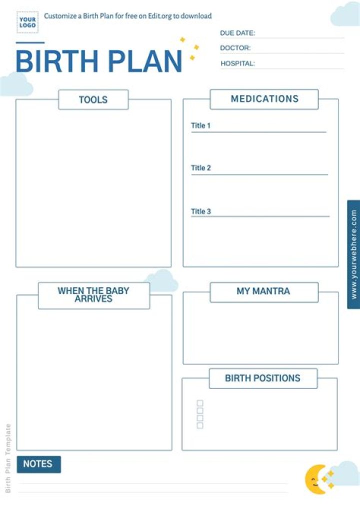 Create Your Birth Plan The Bump PDF – Prepared for Every Stage