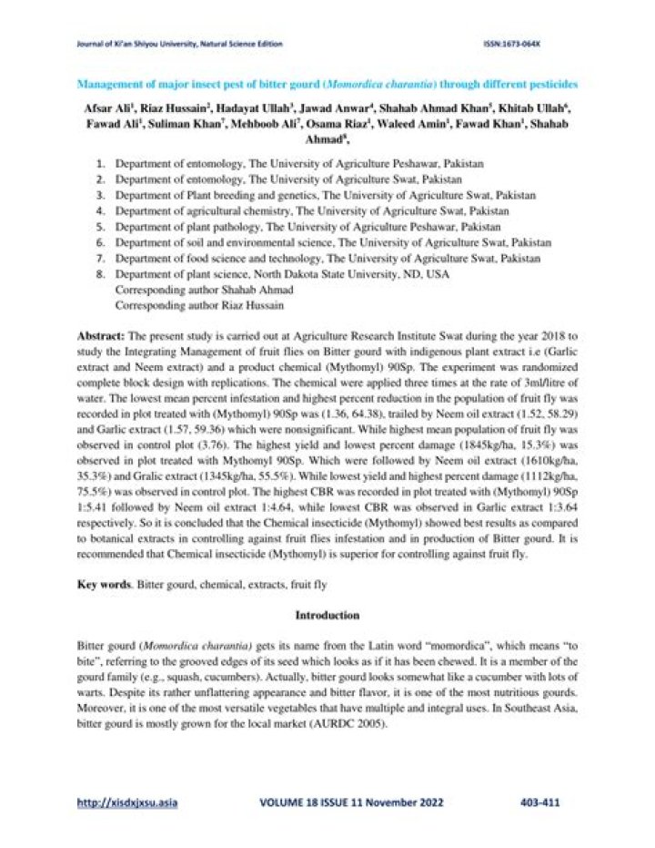 Bitter Gourd Pest and Disease Management: Essential PDF Guide