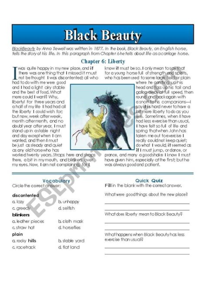 Black Beauty Worksheets PDF: Free Printable Beauty & Self-Care Guides